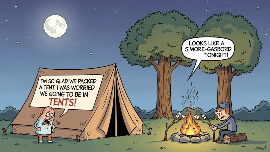 Camping puns for fun conversations with friends