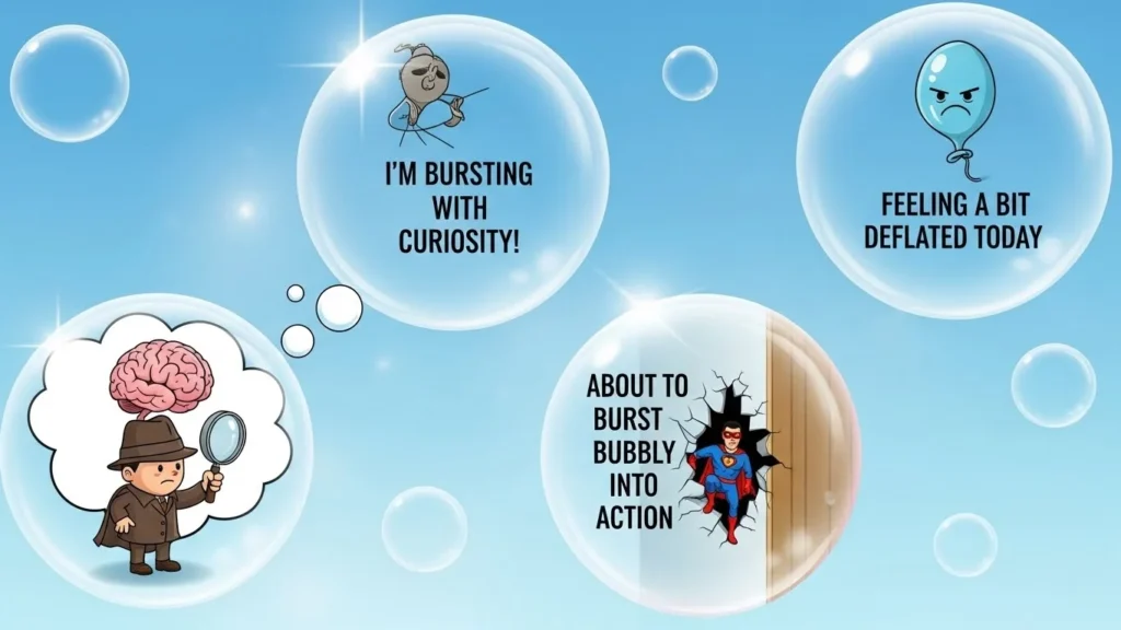 Cute bubble puns for flirting and dating chats