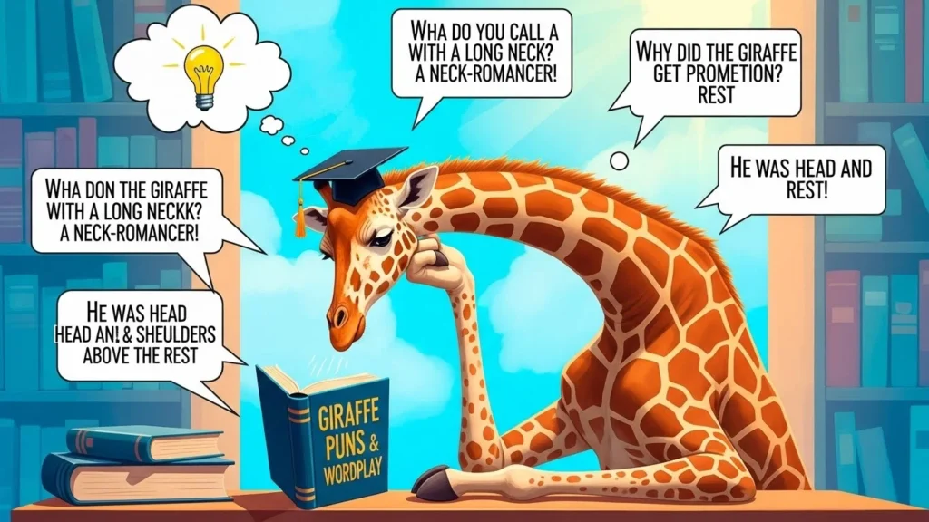 Cute giraffe puns for Instagram captions