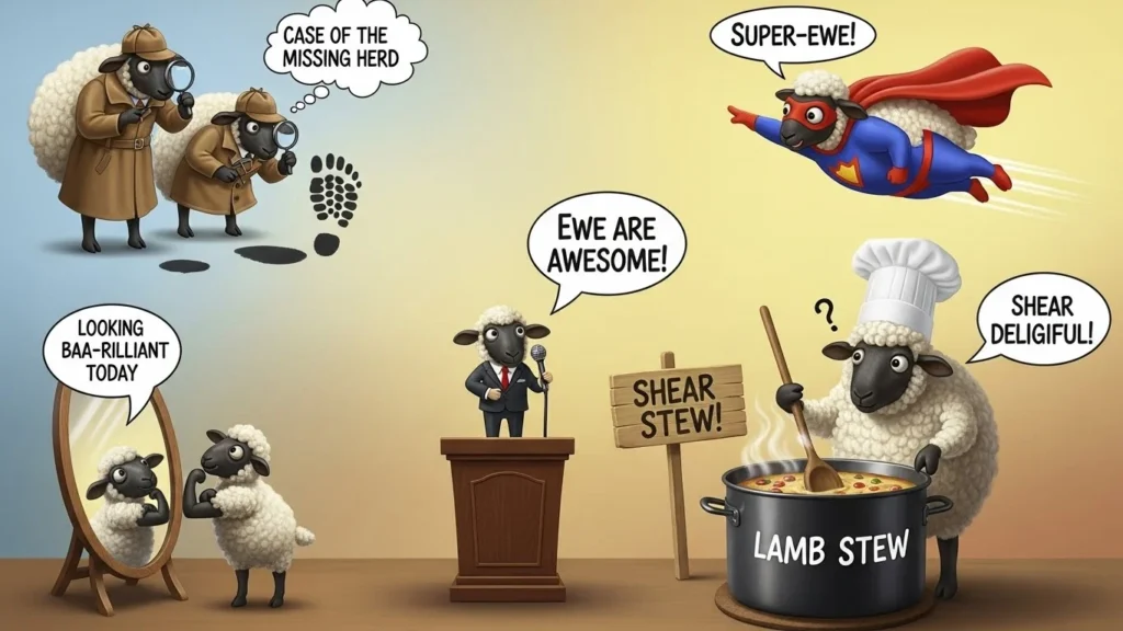 Cute sheep puns for fun conversations and smiles