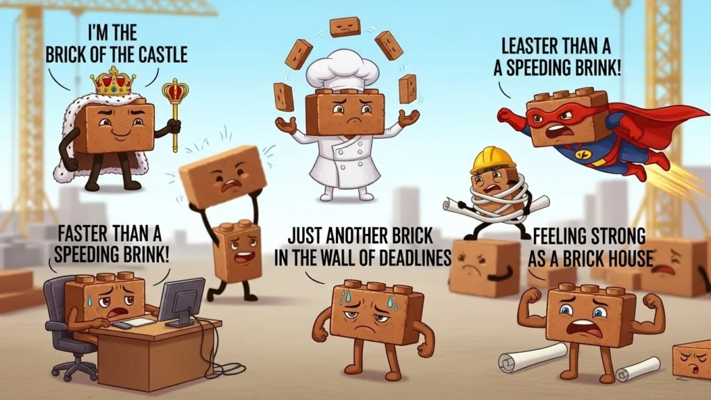 Funny Brick Puns for Dating Apps