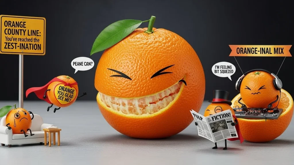 Funny Orange Puns for Group Chats