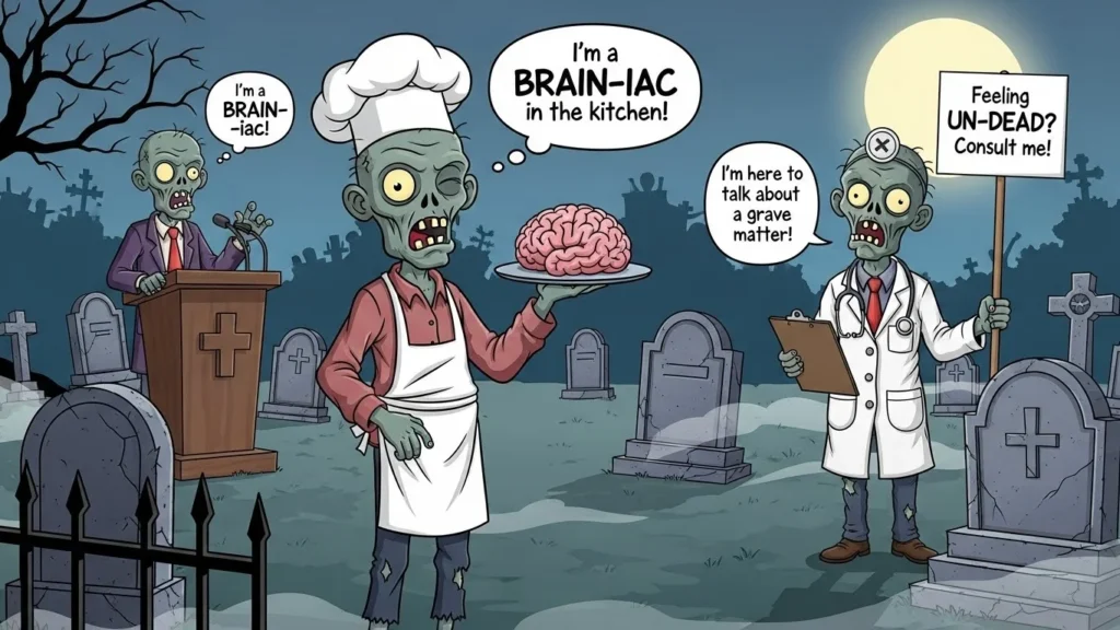 Funny Zombie Puns for Texts and Chats