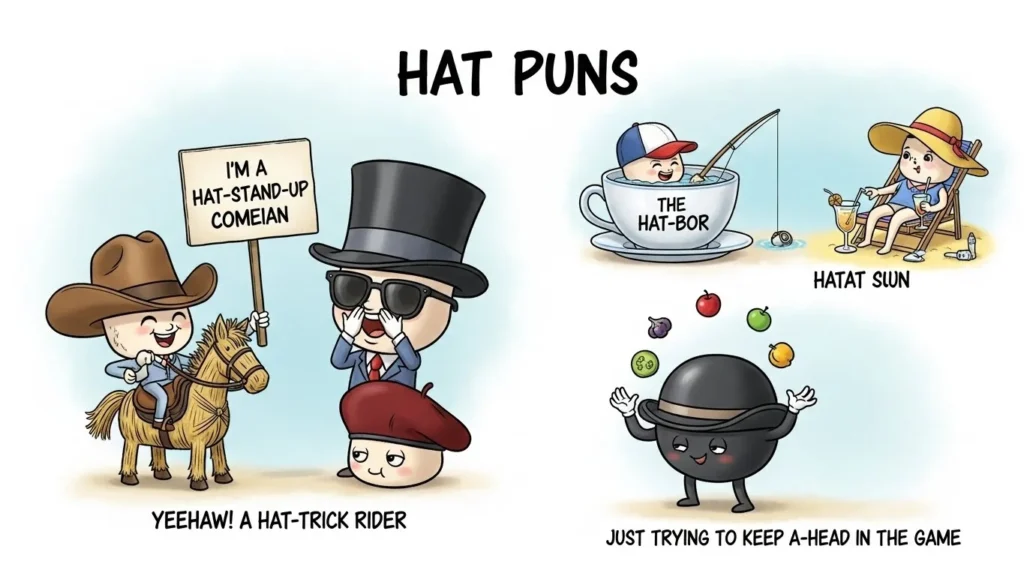 Funny hat puns for everyday conversations