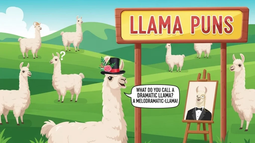 Funny llama puns for everyday conversations