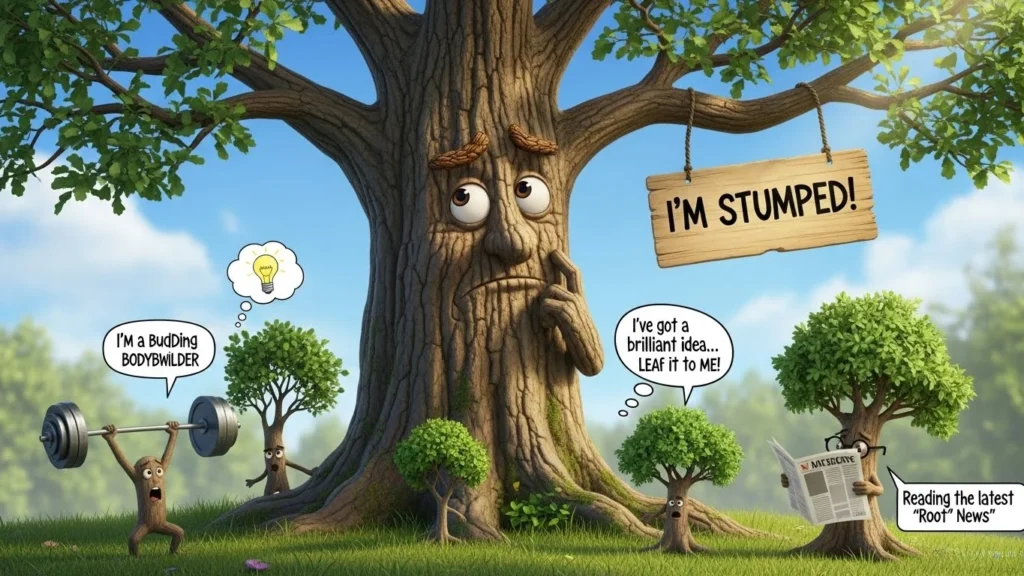 Funny tree puns for fun conversations with friends