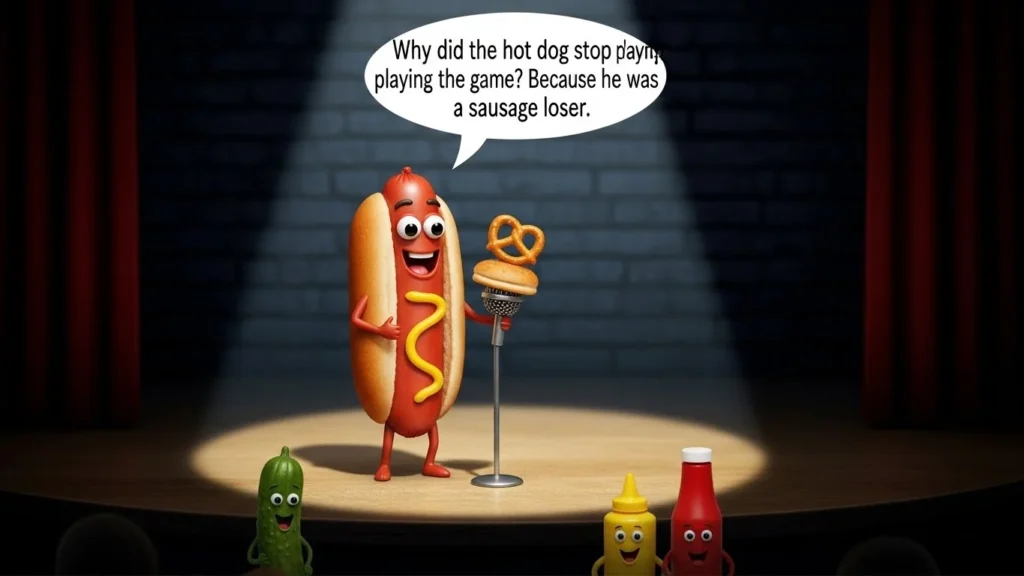Hot dog jokes for social media posts