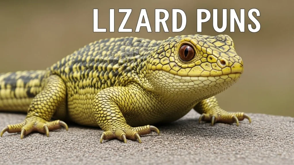 Lizard puns for fun conversations and social vibes