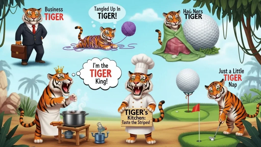 Tiger puns for funny conversations with friends
