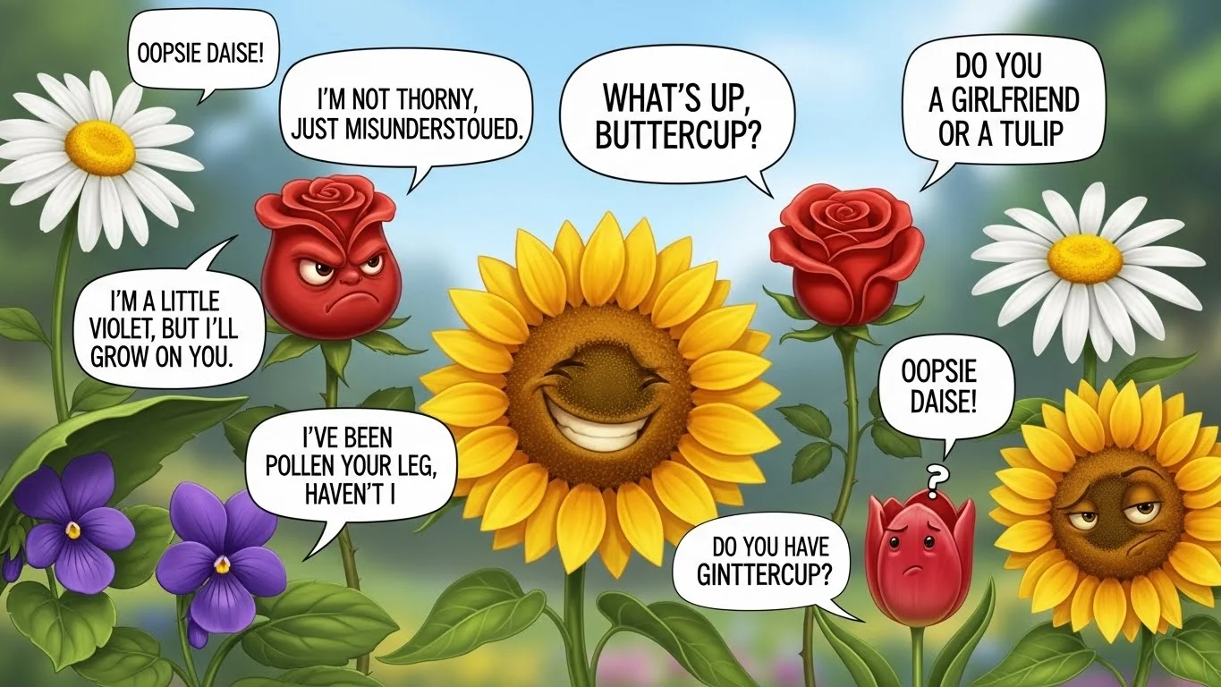 flower puns
