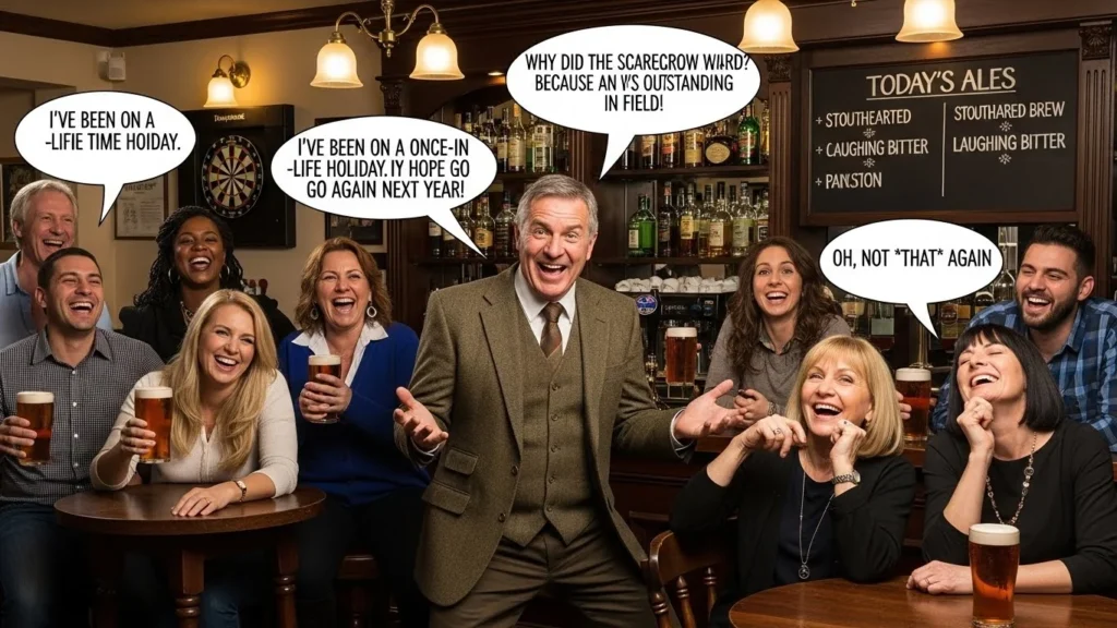 British jokes about tea and daily life