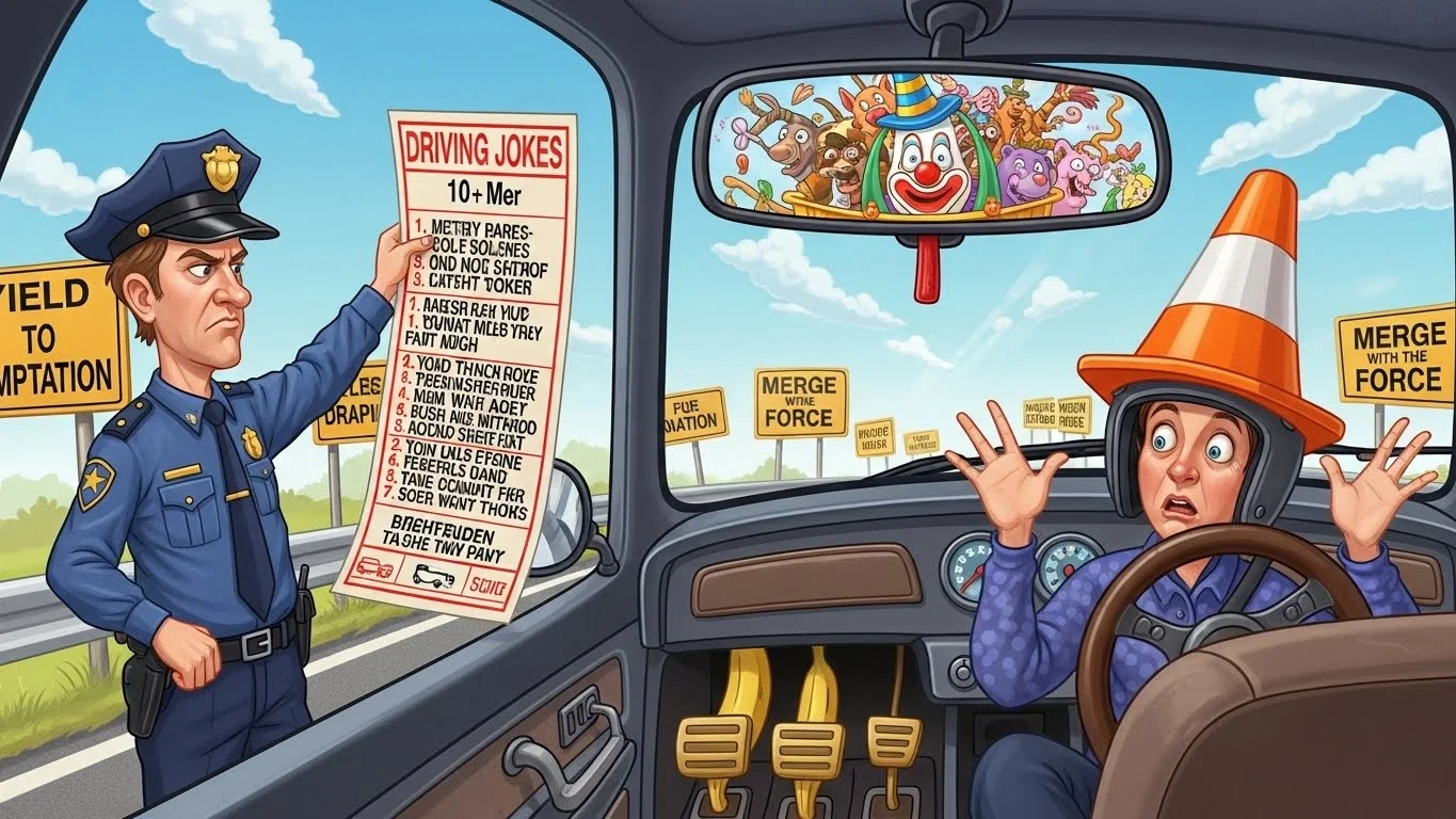 Driving jokes about traffic