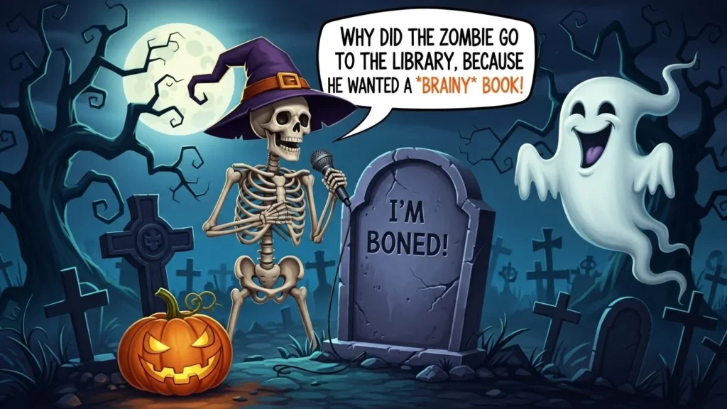Funny halloween jokes for parties and group chats