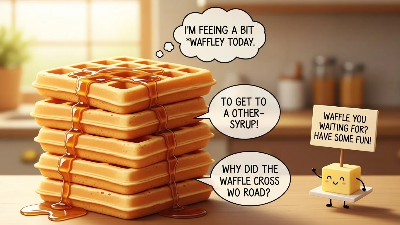 Funny waffle jokes for everyday conversations