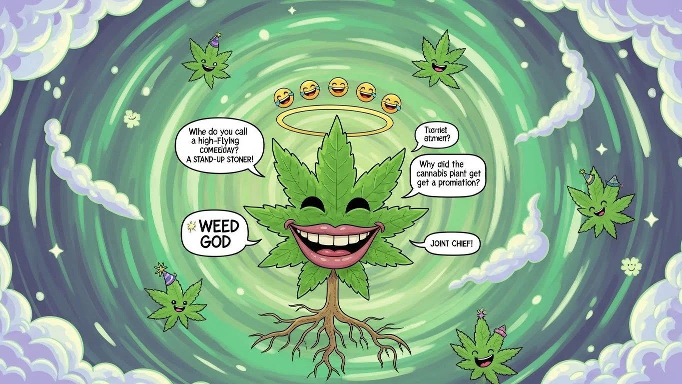 Weed jokes about being high