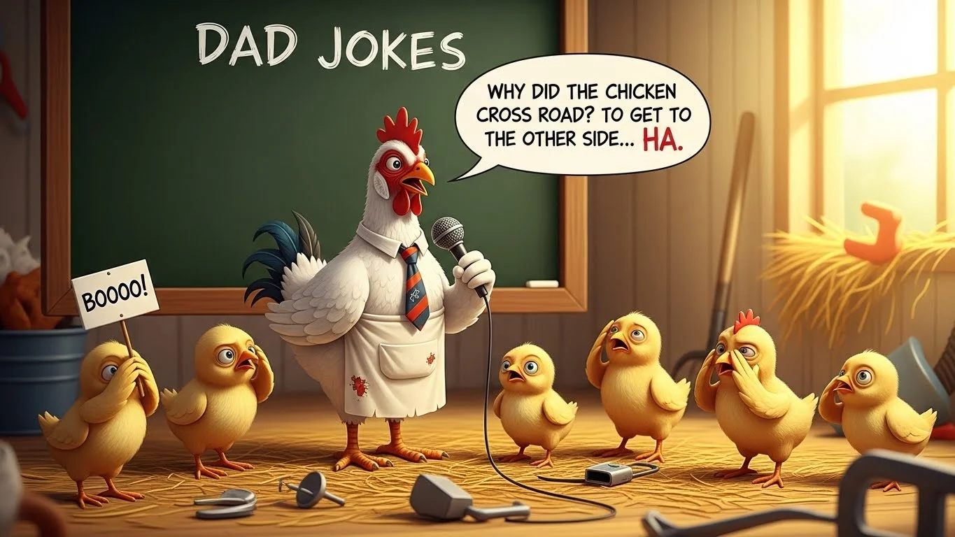 funny chicken dad jokes