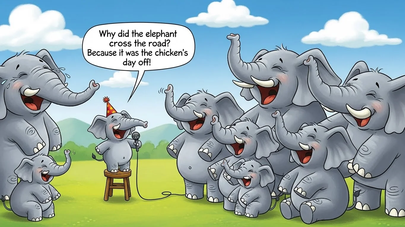 funny elephant jokes for kids to laugh out loud