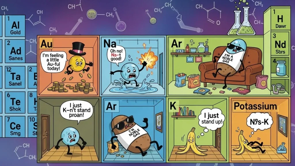 funny periodic table jokes for chemistry lovers