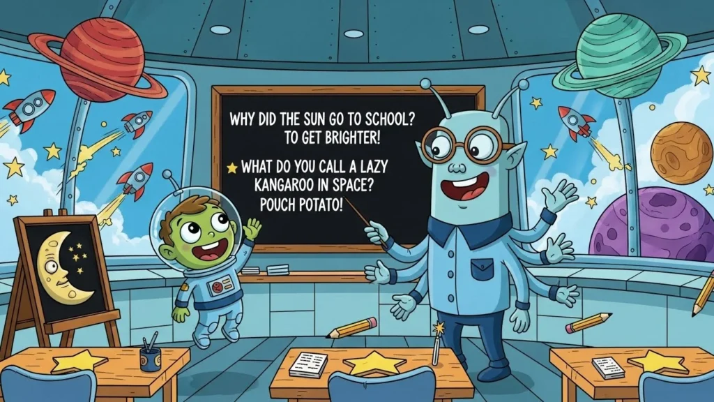 funny space jokes for kids