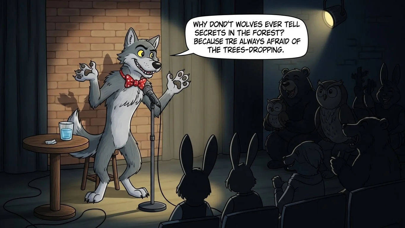 funny wolf jokes for everyday laughs