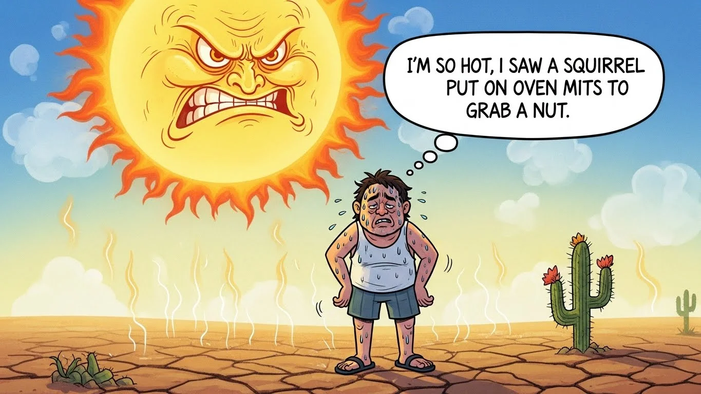 hot weather jokes for summer heat laughs