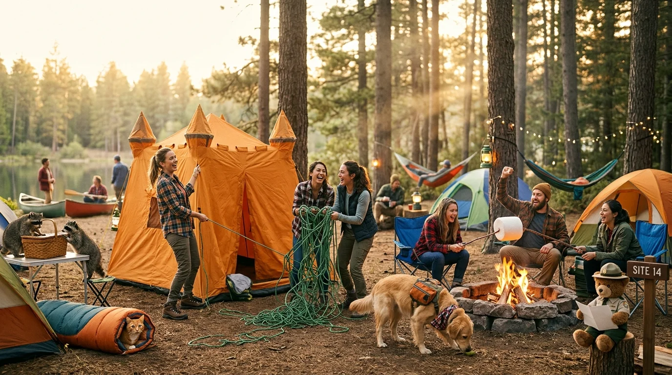 Short Camping Puns
