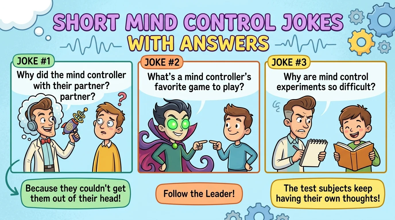 Short Mind Control Jokes With Answers