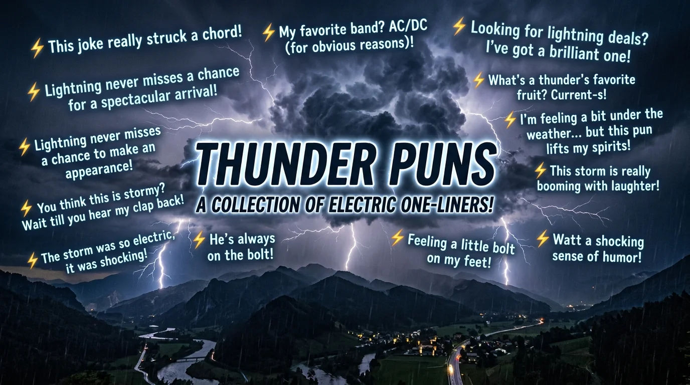 Thunder Puns One Liners