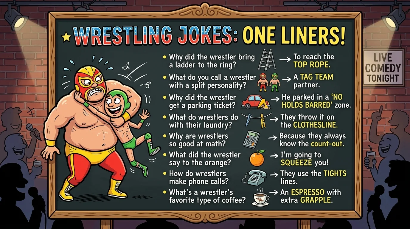 Wrestling Jokes One Liners