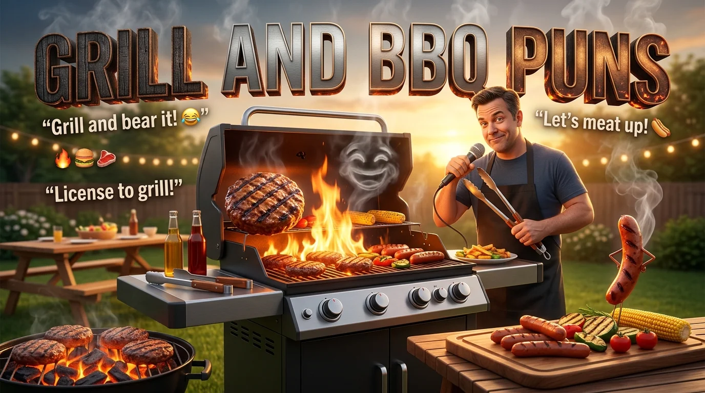 Short Grill And BBQ Puns